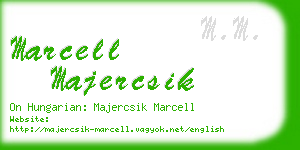 marcell majercsik business card